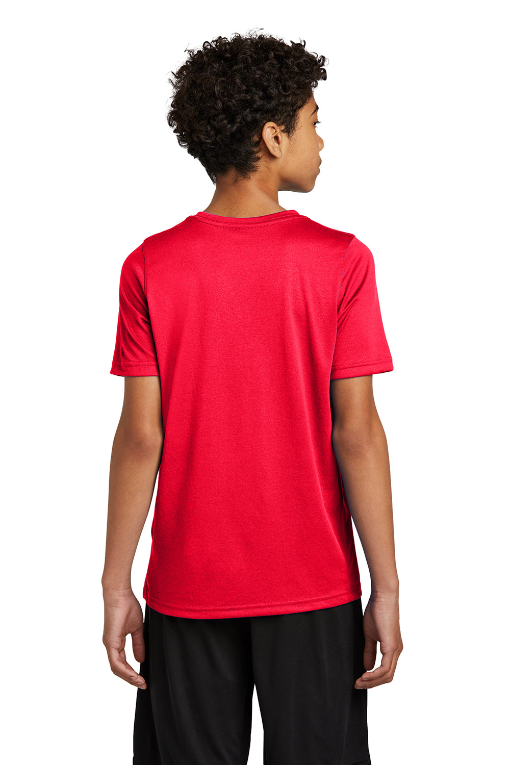 Nike NKDX8787 Youth rLegend Dri-Fit Moisture Wicking Short Sleeve Crewneck T-Shirt University Red Model Back