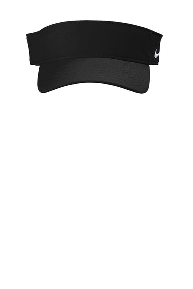 Nike Hats NKDC4217/NKFB5675 Mens Dri-Fit Moisture Wicking Team Adjustable Visor Black Flat Front