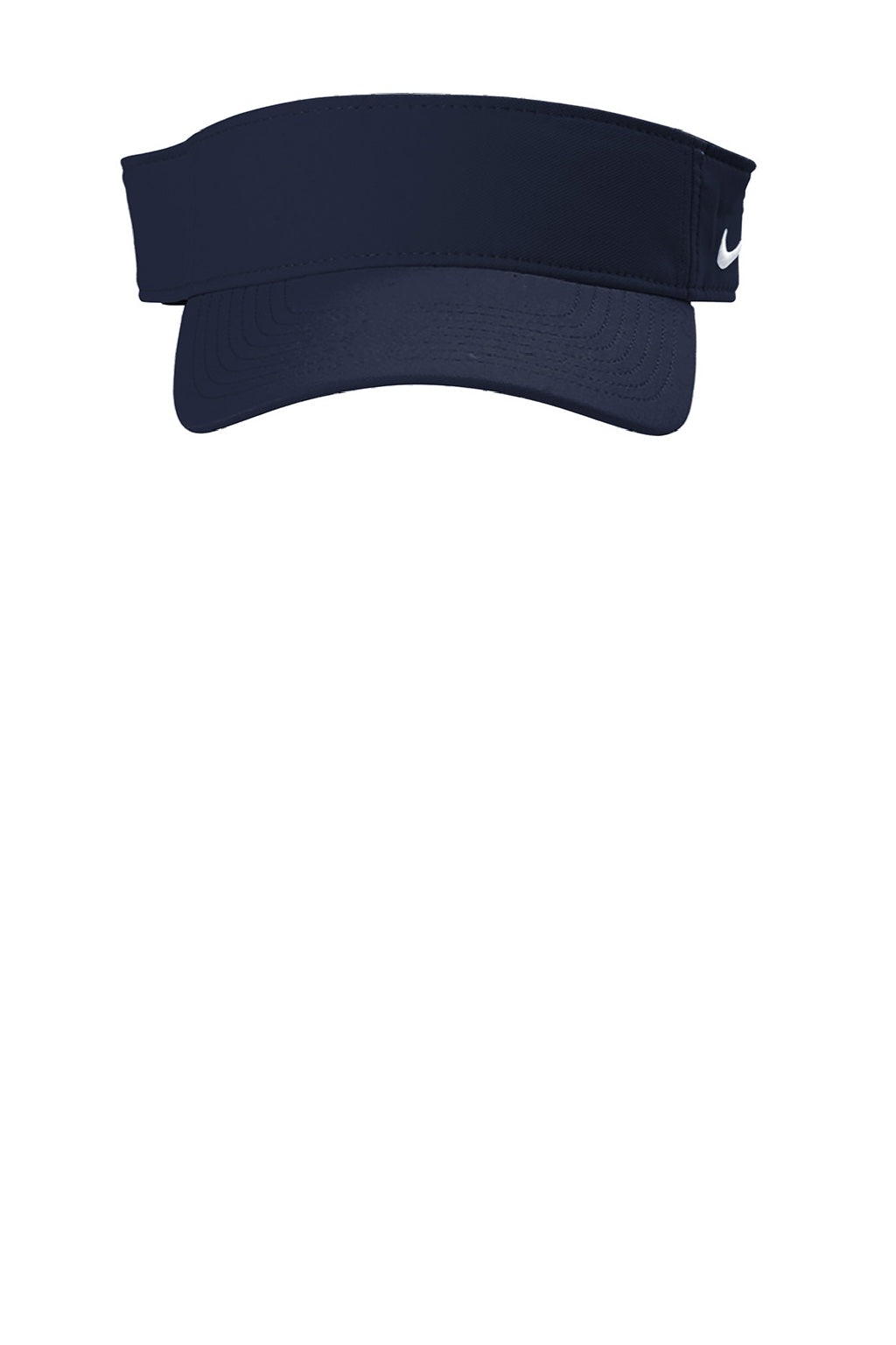Nike Hats NKDC4217/NKFB5675 Mens Dri-Fit Moisture Wicking Team Adjustable Visor College Navy Blue Flat Front