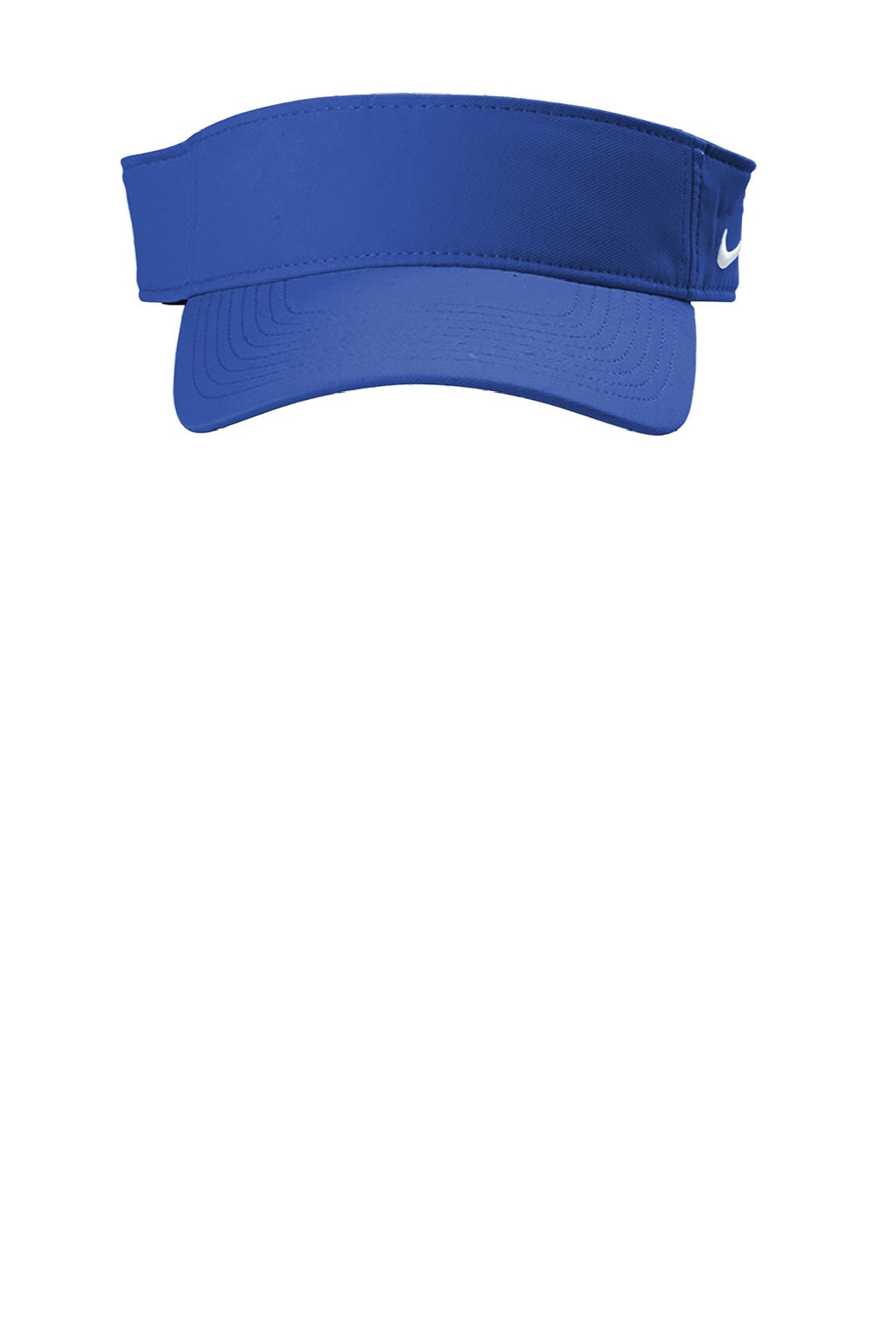 Nike Hats NKDC4217/NKFB5675 Mens Dri-Fit Moisture Wicking Team Adjustable Visor Game Royal Blue Flat Front