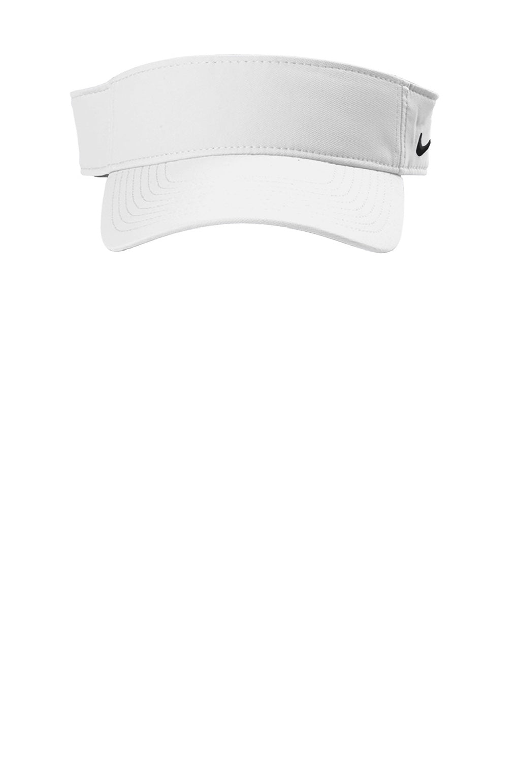 Nike Hats NKDC4217/NKFB5675 Mens Dri-Fit Moisture Wicking Team Adjustable Visor White Flat Front