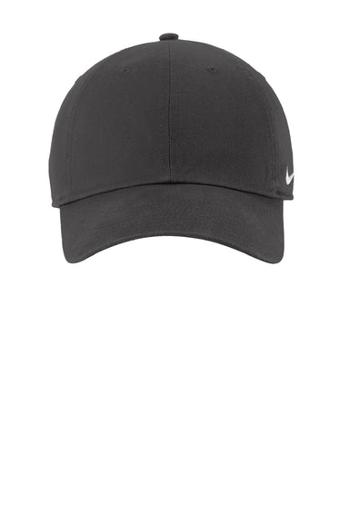 Nike Hats 102699/NKFB5677 Mens Heritage 86 Adjustable Hat Anthracite Grey Flat Front