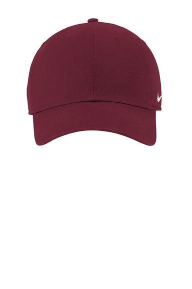Nike Hats 102699/NKFB5677 Mens Heritage 86 Adjustable Hat Deep Maroon Flat Front
