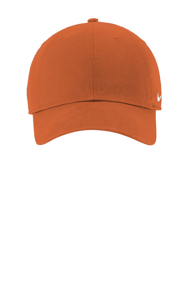 Nike Hats 102699/NKFB5677 Mens Heritage 86 Adjustable Hat Desert Orange Flat Front