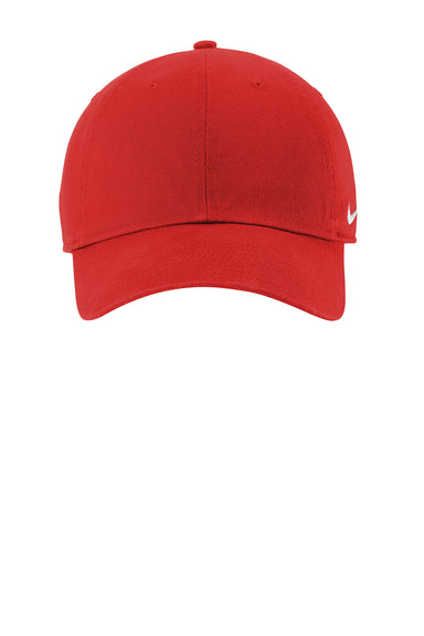 Nike 102699/NKFB5677 Mens Heritage 86 Adjustable Hat University Red Flat Front