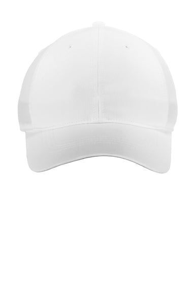 Nike Hats NKAA1859/NKFB6444 Mens Dri-Fit Moisture Wicking Adjustable Hat White Flat Front