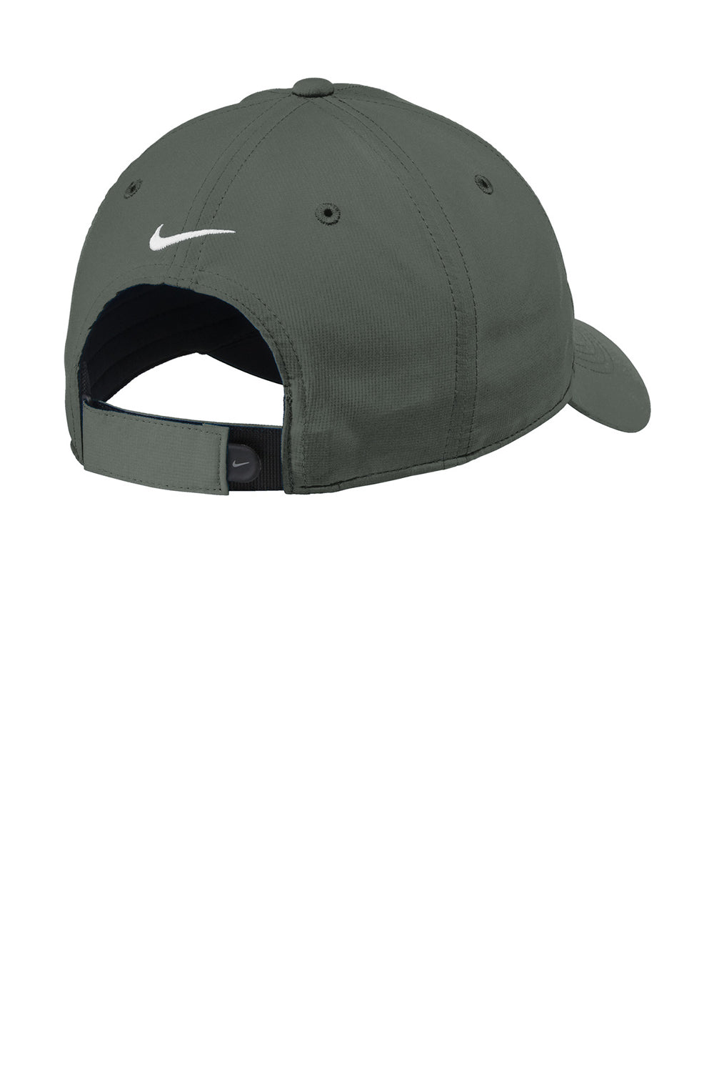Nike NKAA1859/NKFB6444  Dri-Fit Moisture Wicking Adjustable Hat Anthracite Grey/White Flat Back