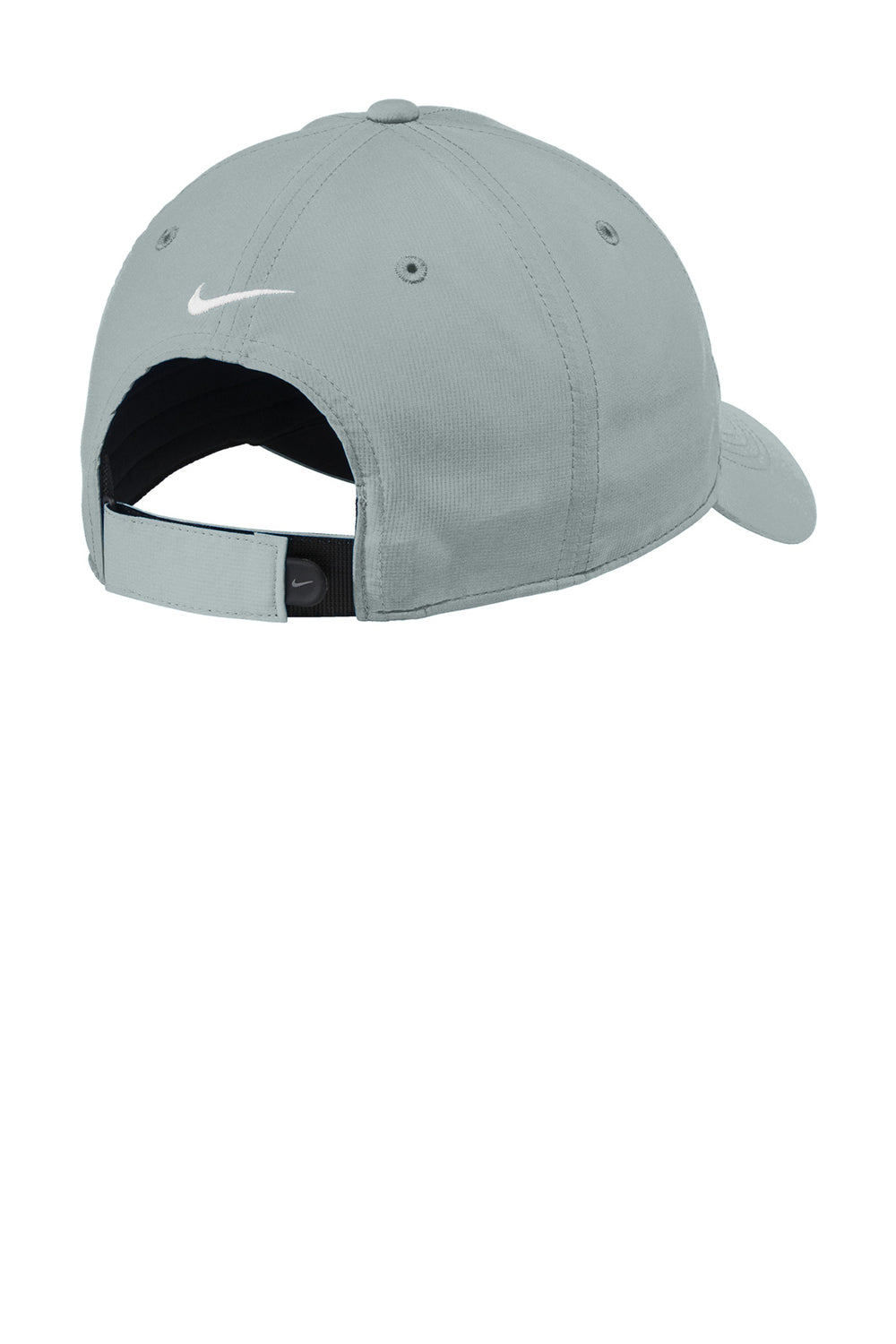 Nike NKAA1859/NKFB6444  Dri-Fit Moisture Wicking Adjustable Hat Cool Grey/White Flat Back