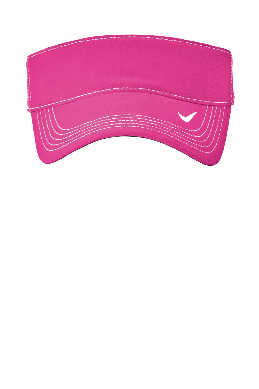 Nike Hats 429466/NKFB6446 Mens Dri-Fit Moisture Wicking Swoosh Adjustable Visor Vivid Pink Flat Front