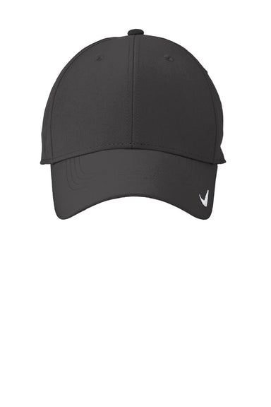 Nike Hats 779797/NKFB6447 Mens Moisture Wicking Adjustable Hat Anthracite Grey Flat Front
