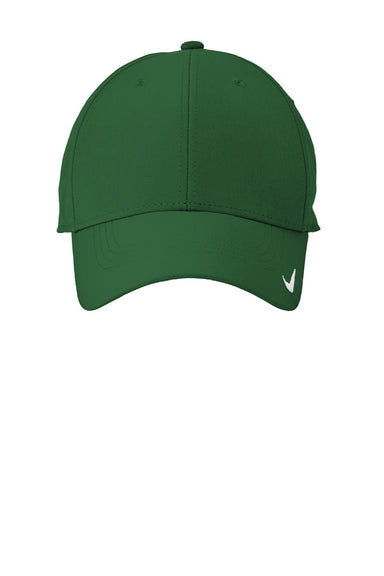 Nike Hats 779797/NKFB6447 Mens Moisture Wicking Adjustable Hat Gorge Green Flat Front