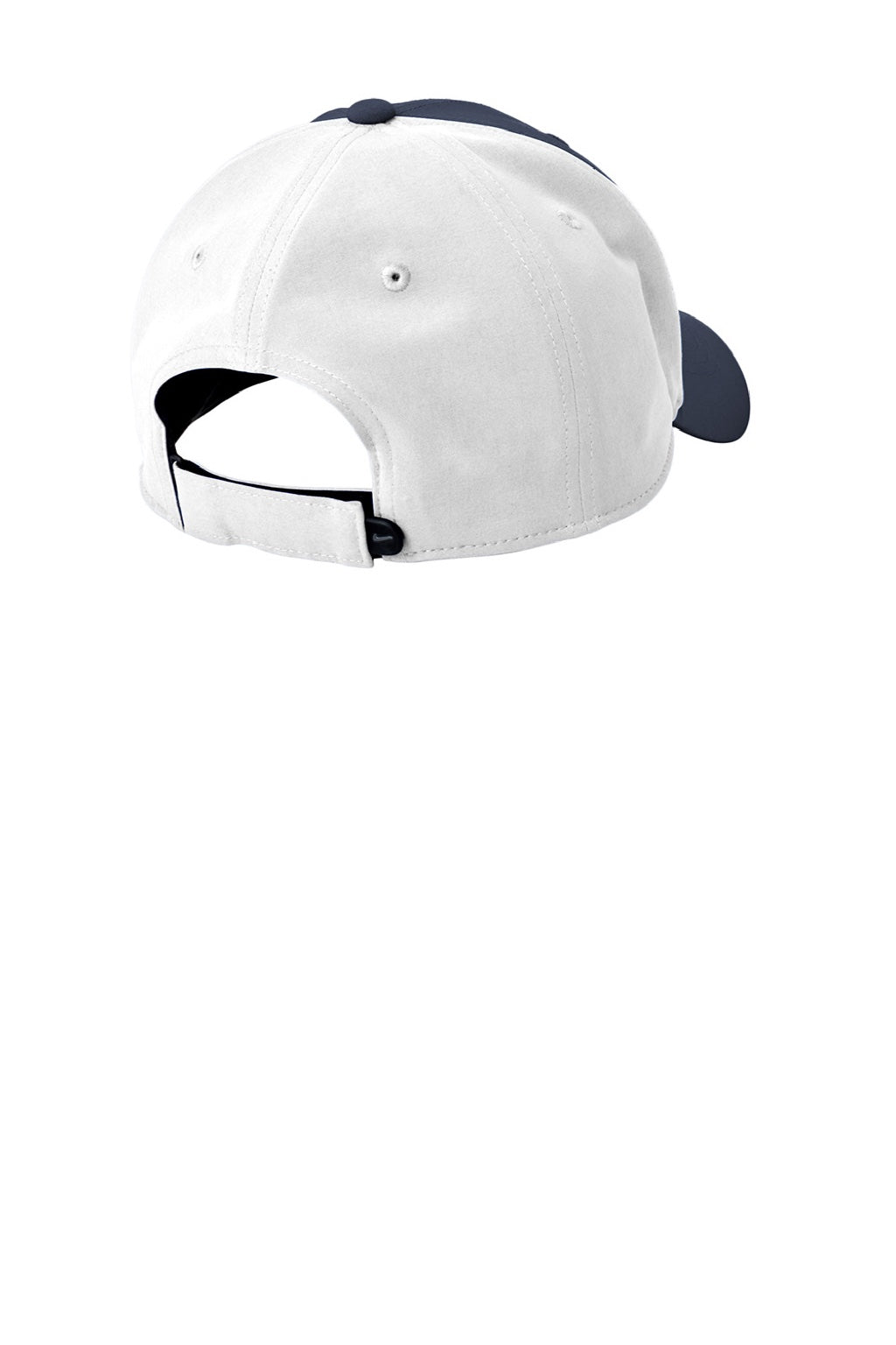 Nike Hats 779797/NKFB6447 Mens Moisture Wicking Adjustable Hat Navy Blue/White Flat Back