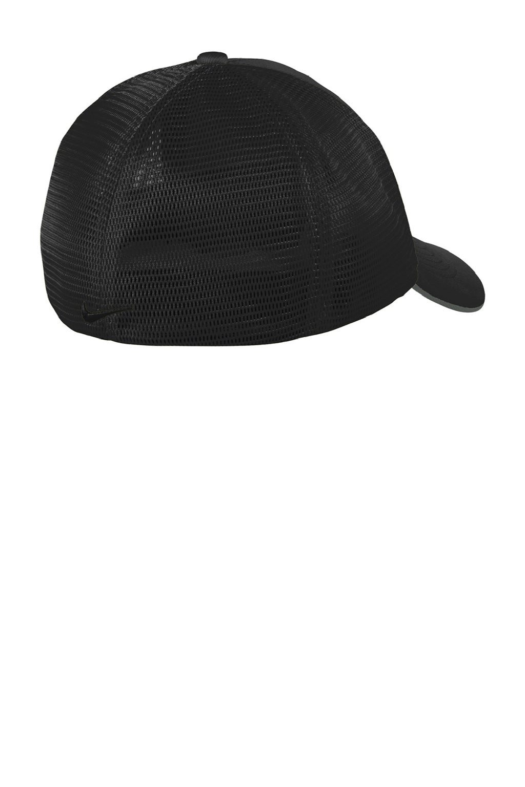 Nike Hats NKAO9293/NKFB6448 Mens Dri-Fit Moisture Wicking Stretch Fit Hat Black Flat Back