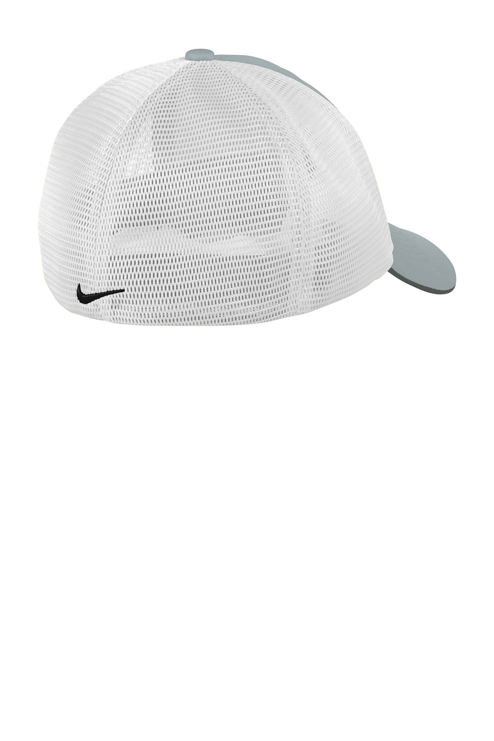 Nike NKAO9293/NKFB6448 Mens Dri-Fit Moisture Wicking Stretch Fit Hat Cool Grey/White Flat Back