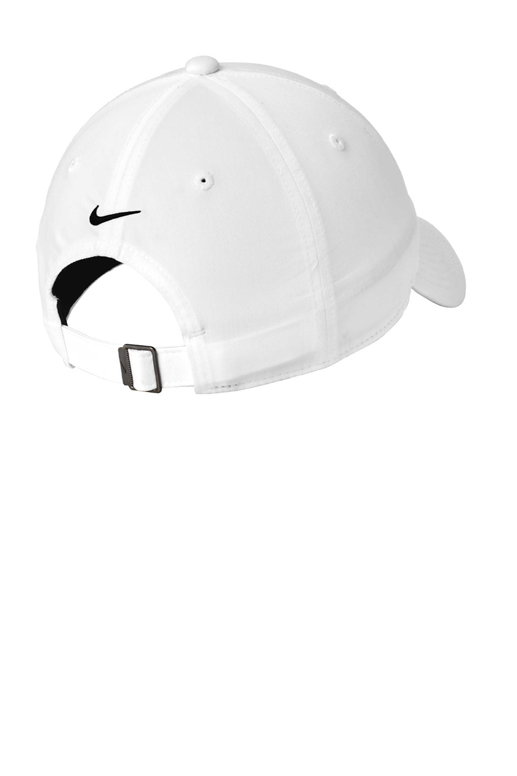 Nike Hats 580087/NKFB6449 Mens Adjustable Hat White Flat Back