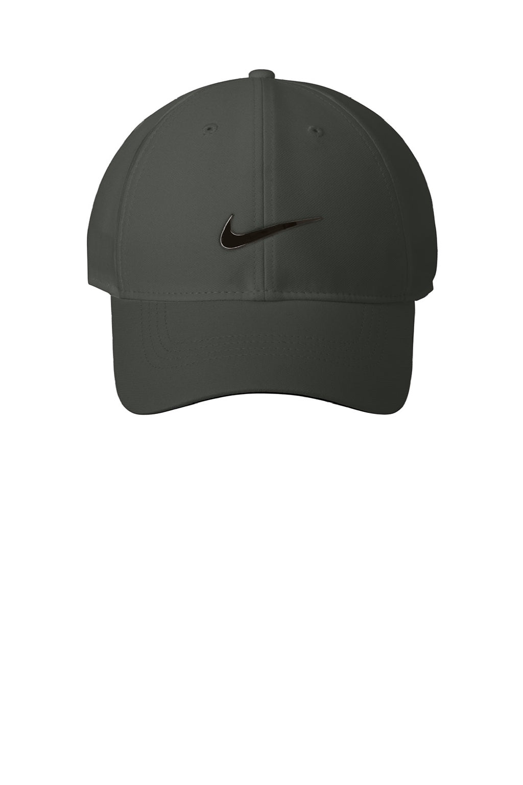 Nike Hats NKFB6450 Mens Dri-Fit Performance Adjustable Hat Anthracite Grey Flat Front