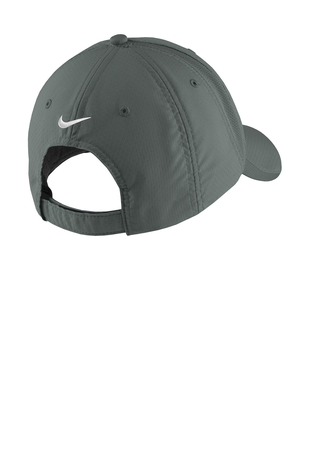 Nike 247077/NKFD9709  Sphere Dry Moisture Wicking Adjustable Hat Anthracite Grey Flat Back