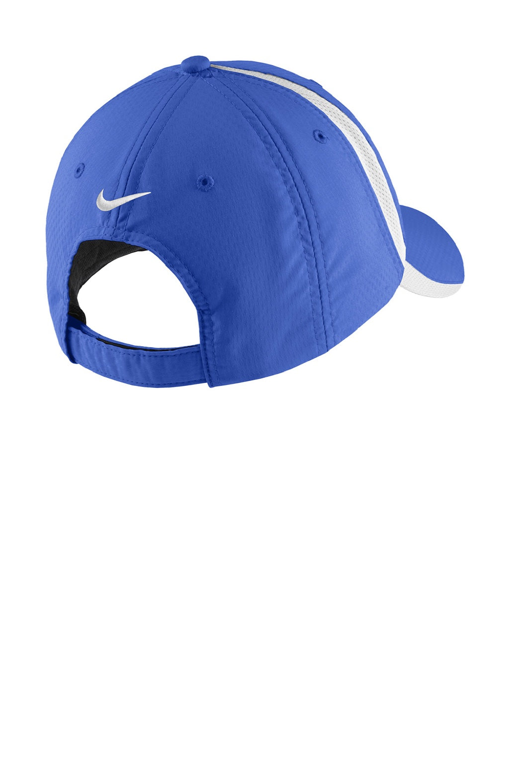 Nike Hats 247077/NKFD9709 Mens Sphere Dry Moisture Wicking Adjustable Hat Game Royal Blue/White Flat Back