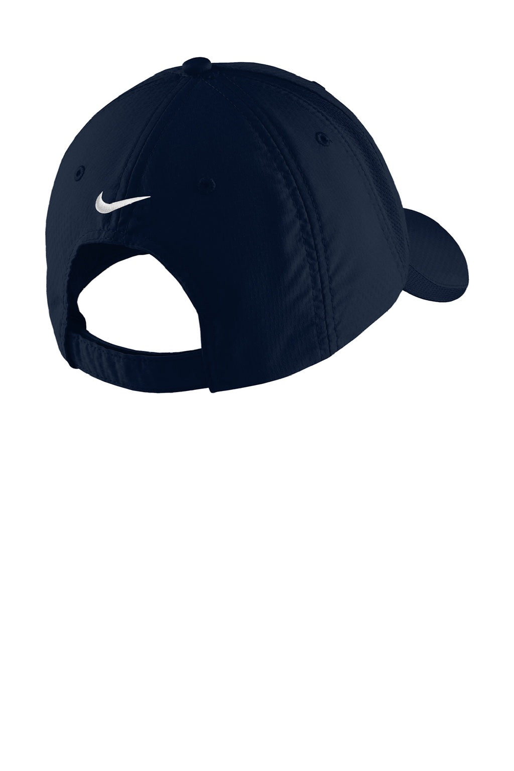Nike Hats 247077/NKFD9709 Mens Sphere Dry Moisture Wicking Adjustable Hat Navy Blue Flat Back