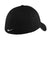 Nike 333115/NKFD9718 Mens Dri-Fit Moisture Wicking Stretch Fit Hat Black Flat Back