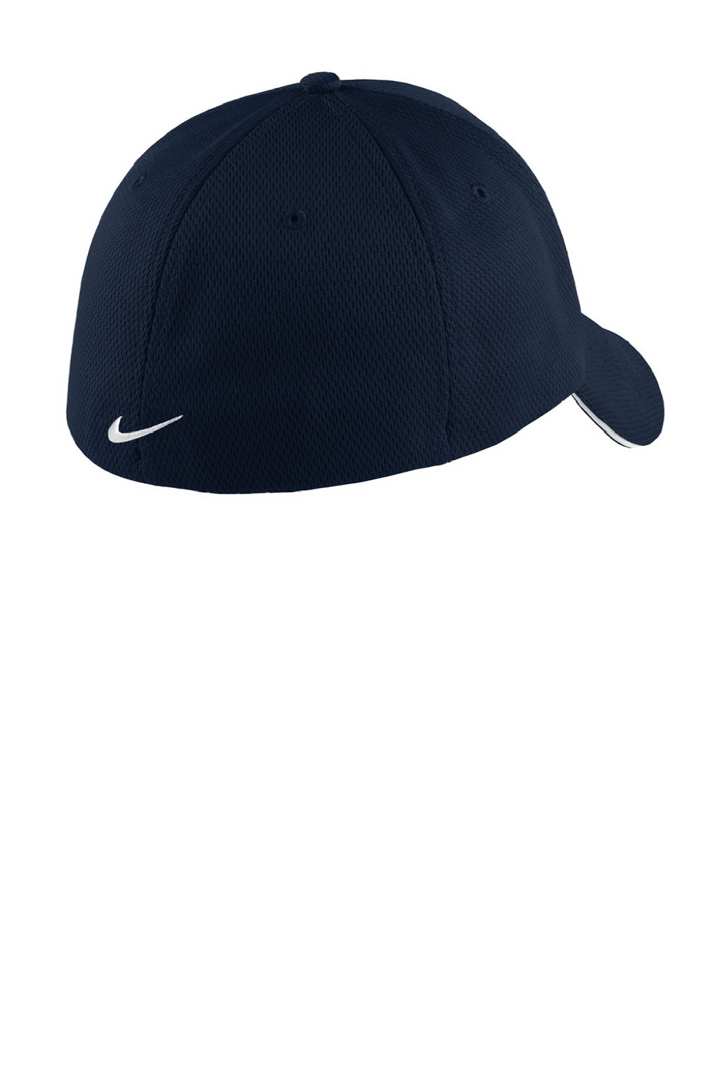 Nike Hats 333115/NKFD9718 Mens Dri-Fit Moisture Wicking Stretch Fit Hat Navy Blue Flat Back