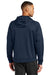 Nike NKFD9735 Mens Therma-Fit Fleece Hooded Sweatshirt Hoodie w/ Pouch Pocket Navy Blue Model Back