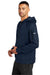 Nike NKFD9735 Mens Therma-Fit Fleece Hooded Sweatshirt Hoodie w/ Pouch Pocket Navy Blue Model Side