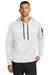 Nike NKFD9735 Mens Therma-Fit Fleece Hooded Sweatshirt Hoodie w/ Pouch Pocket White Model Front