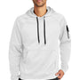 Nike Mens Therma-Fit Fleece Hooded Sweatshirt Hoodie w/ Pouch Pocket - White