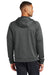 Nike NKFD9742 Mens Therma-Fit Fleece 1/4 Zip Hooded Sweatshirt Hoodie w/ Pouch Pocket Anthracite Grey Model Back