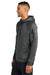 Nike NKFD9742 Mens Therma-Fit Fleece 1/4 Zip Hooded Sweatshirt Hoodie w/ Pouch Pocket Anthracite Grey Model Side