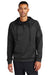 Nike NKFD9742 Mens Therma-Fit Fleece 1/4 Zip Hooded Sweatshirt Hoodie w/ Pouch Pocket Black Model Front