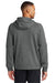 Nike NKFD9742 Mens Therma-Fit Fleece 1/4 Zip Hooded Sweatshirt Hoodie w/ Pouch Pocket Heather Charcoal Grey Model Back