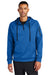 Nike NKFD9742 Mens Therma-Fit Fleece 1/4 Zip Hooded Sweatshirt Hoodie w/ Pouch Pocket Game Royal Blue Model Front