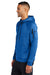 Nike NKFD9742 Mens Therma-Fit Fleece 1/4 Zip Hooded Sweatshirt Hoodie w/ Pouch Pocket Game Royal Blue Model Side