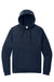 Nike NKFD9742 Mens Therma-Fit Fleece 1/4 Zip Hooded Sweatshirt Hoodie w/ Pouch Pocket Navy Blue Flat Front