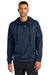 Nike NKFD9742 Mens Therma-Fit Fleece 1/4 Zip Hooded Sweatshirt Hoodie w/ Pouch Pocket Navy Blue Model Front