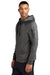 Nike NKFD9859 Mens Therma-Fit Fleece Full Zip Hooded Sweatshirt Hoodie w/ Pockets Anthracite Grey Model Side