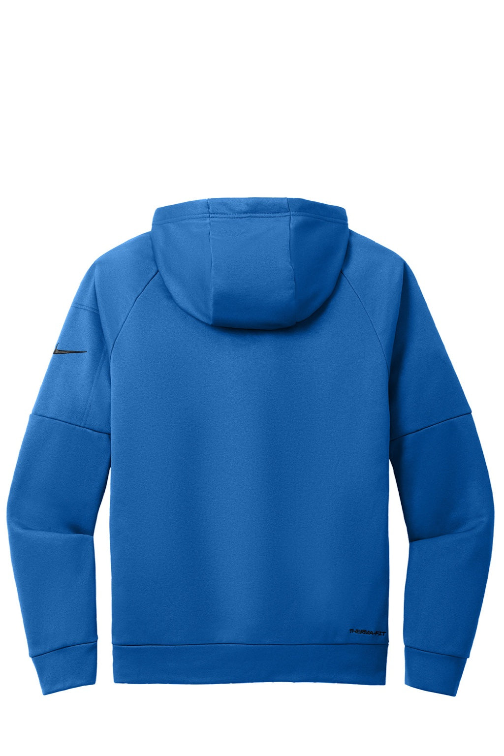 Nike NKFD9859 Mens Therma-Fit Fleece Full Zip Hooded Sweatshirt Hoodie w/ Pockets Game Royal Blue Flat Back