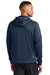 Nike NKFD9859 Mens Therma-Fit Fleece Full Zip Hooded Sweatshirt Hoodie w/ Pockets Navy Blue Model Back