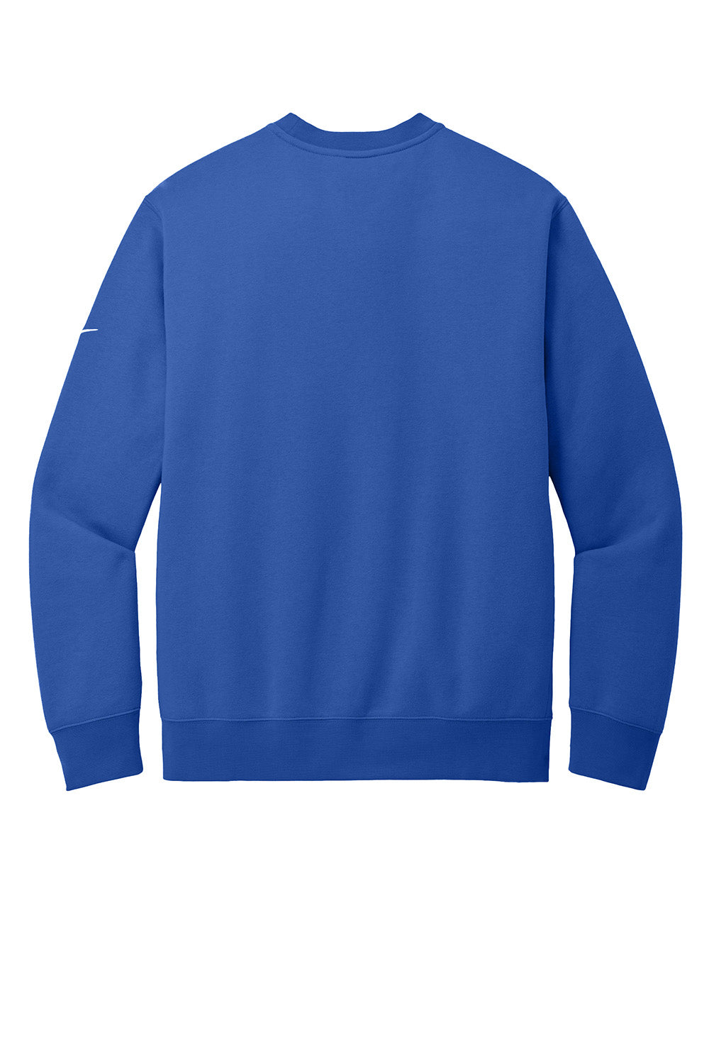Nike NKFD9863 Mens Club Fleece Crewneck Sweatshirt Game Royal Blue Flat Back