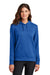 Nike NKFD9889 Womens Club Fleece Hooded Sweatshirt Hoodie w/ Pouch Pockets Game Royal Blue Model Front