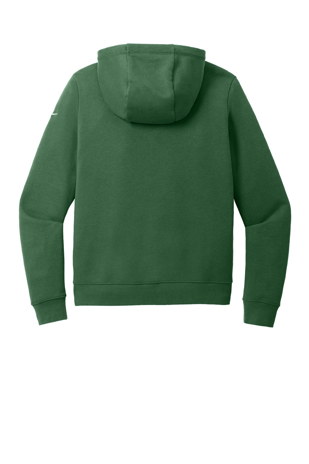 Nike NKFD9889 Womens Club Fleece Hooded Sweatshirt Hoodie w/ Pouch Pockets Gorge Green Flat Back