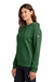 Nike NKFD9889 Womens Club Fleece Hooded Sweatshirt Hoodie w/ Pouch Pockets Gorge Green Model Side