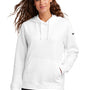 Nike Womens Club Fleece Hooded Sweatshirt Hoodie w/ Pouch Pockets - White