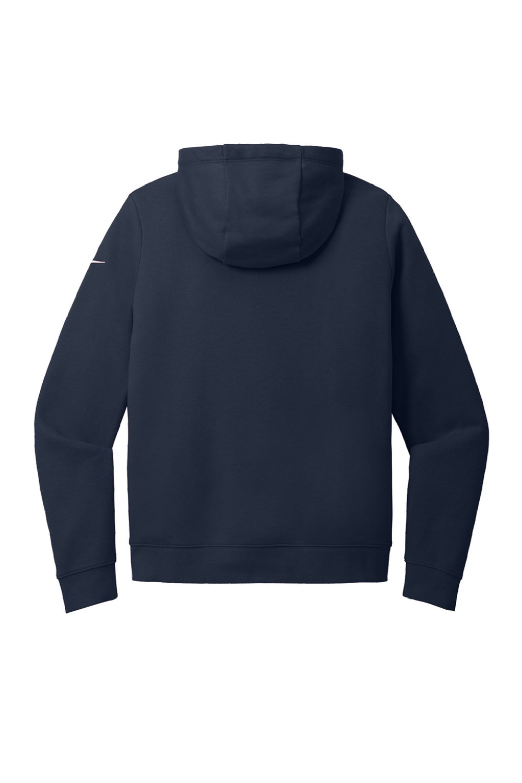 Nike NKFD9890 Womens Club Fleece Full Zip Hooded Sweatshirt Hoodie w/ Pockets Midnight Navy Blue Flat Back