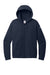 Nike NKFD9890 Womens Club Fleece Full Zip Hooded Sweatshirt Hoodie w/ Pockets Midnight Navy Blue Flat Front