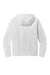Nike NKFD9890 Womens Club Fleece Full Zip Hooded Sweatshirt Hoodie w/ Pockets White Flat Back