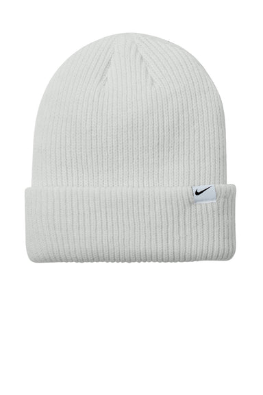 Nike Hats NKFN6310 Unisex Terra Beanie Summit White Flat Front