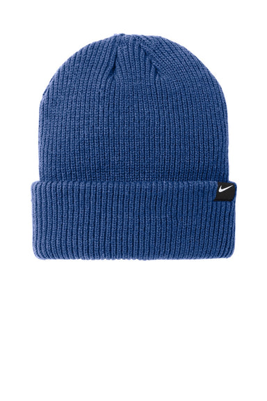 Nike Hats NKFN6310 Unisex Terra Beanie Gym Blue Flat Front